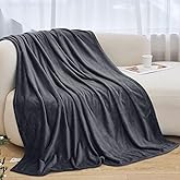 Swiftify Fleece Blankets Twin Size, Silky Flannel Fuzzy Blanket for All Season, Cozy Lightweight Blanket for Couch, Bed, Sofa, 60" x 80", Gray