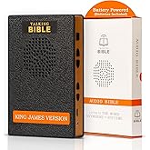 Talking Bible - Electronic Holy Bible Audio Player in English for Seniors, Kids and The Blind, Battery Powered, KJV (King James Version), Black