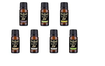 Farkraft 7 in One Aroma Oil Pack for Aroma Diffuser, Oil Burner, Reed Diffuser (10ml)
