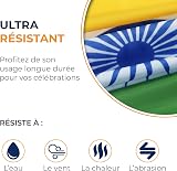 AZ FLAG India Flag 3x5 ft 100D Polyester with 2 Brass Eyelets view 3
