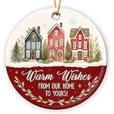 Neighbor Ornament 2025 - Cute Christmas Neighbors Gifts, Thank You Gift for Neighbors and Friends Next Door, Ceramic Ornaments for Christmas Tree Decorations, Welcome to The Neighborhood Gift