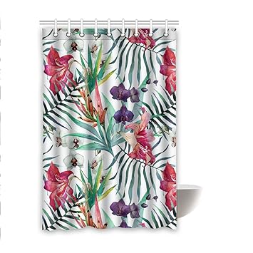 Amazon Com Shower Curtains Hawaiian Bathroom Curtains With