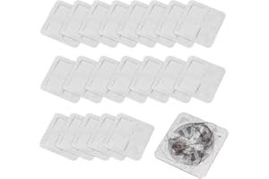 XIEJY Disposable Shower Drain Hair Catcher, Disposable Hair Drain Stickers Drain Mesh Cover Bathroom Shower Drain Protector for Bathroom Laundry Kitchen Sink for Human and pet Hair (20)