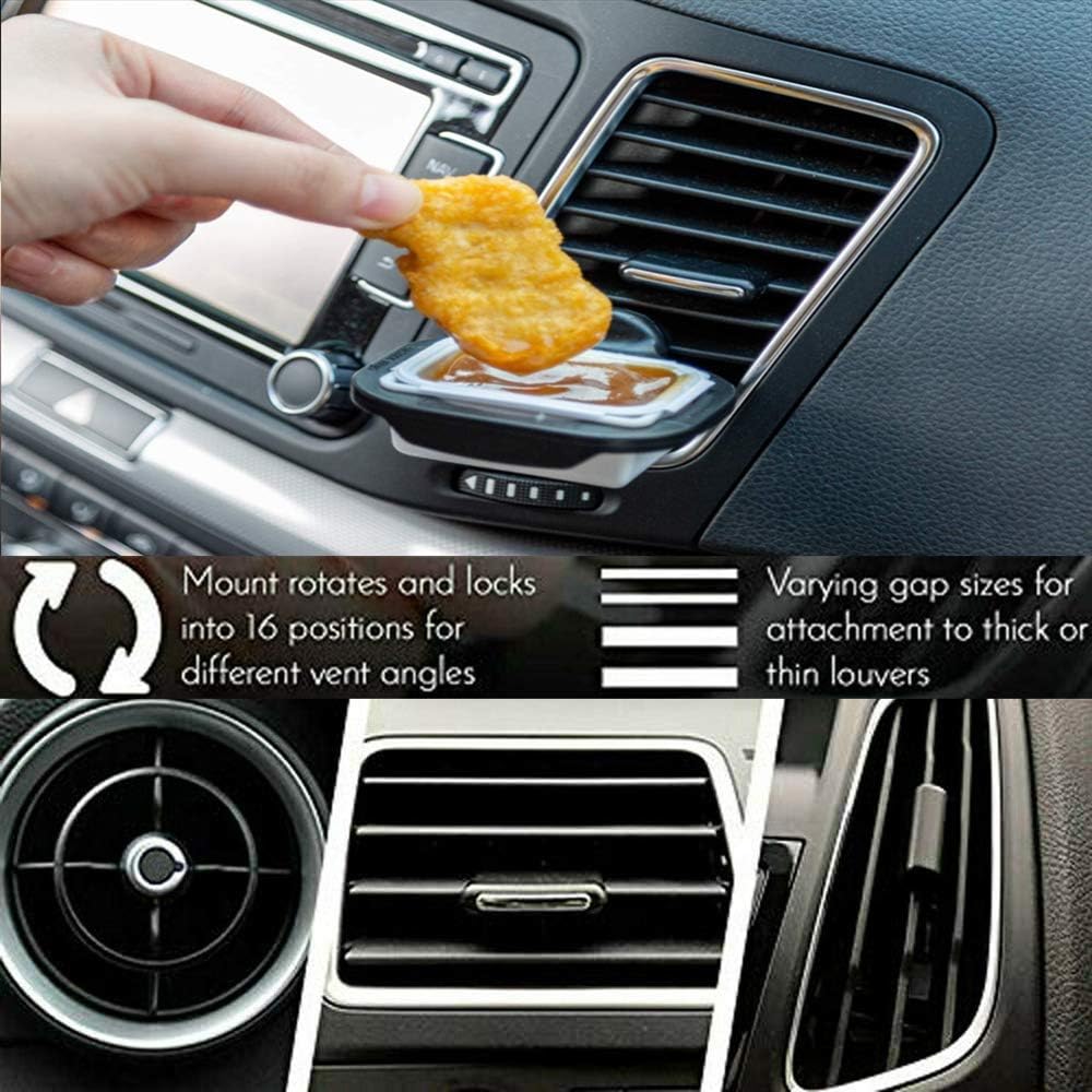 Car Dip Clip InCar Saucem Holder Condiment Cup Ketchup Dipping Sauces