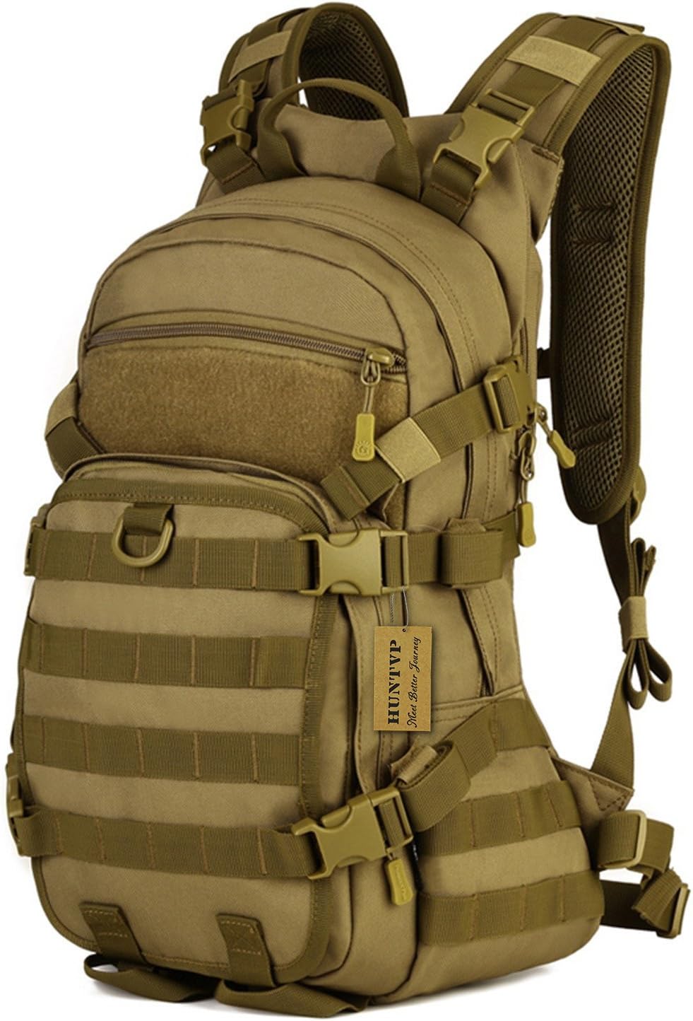Huntvp 25L Tactical Cycling Backpack Molle Assault Pack Rucksack Daypack for Motocycle Riding Camping Hiking