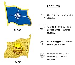 North Atlantic Treaty Organization Flag Lapel Pin