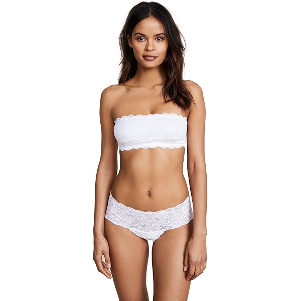 Hanky Panky Women's Signature Lace Lined Bandeau 487102 Chai XS at