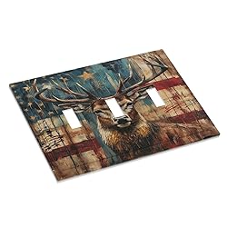 Xuejiaku Light Switch Cover Plate Rustic Elk Deer
