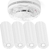 Cididu 100 Pack Smoke Detector Cover, Plastic Fire Alarm Cover for Cooking, Elastic Smoke Alarm Dust Cover, Reusable Alarm Paint Cover, Universal Bulk Smoke Detectors Guard for Home Kitchen Baking