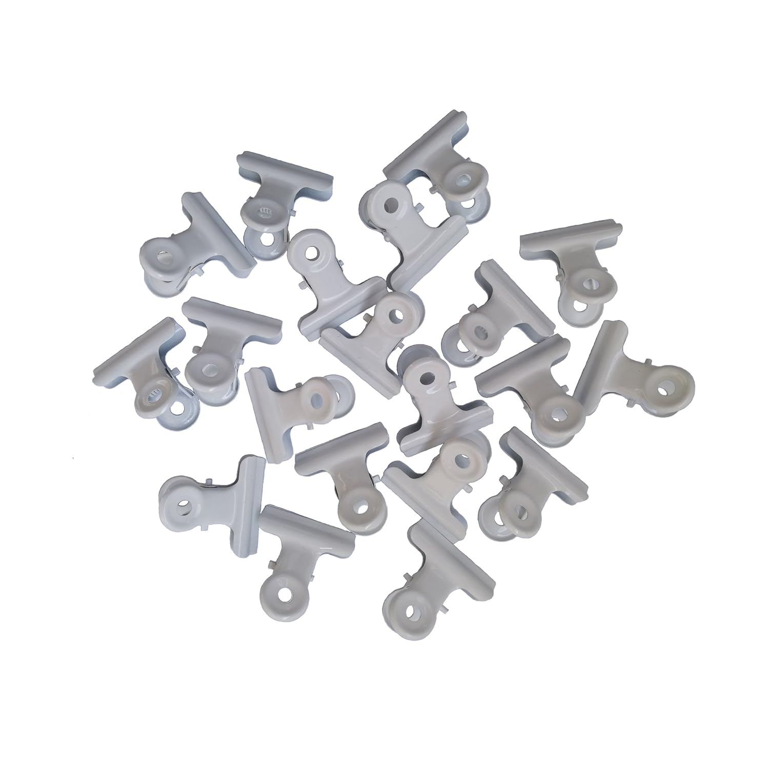 Metal Bulldog Clips, 1.25 Inches, Pack of 20 (White) Amazon.co.uk