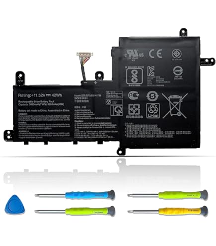 FESTAS B31N1729 Batterie Compatible Avec ASUS VivoBook S15 S530 S530U S530UA S530UF S530UN X530 X530U X530UA X530UF X530UN X530FA X530FN K530F K530FN K530FF Series Ordinateur PC Portable (11.52V 42Wh