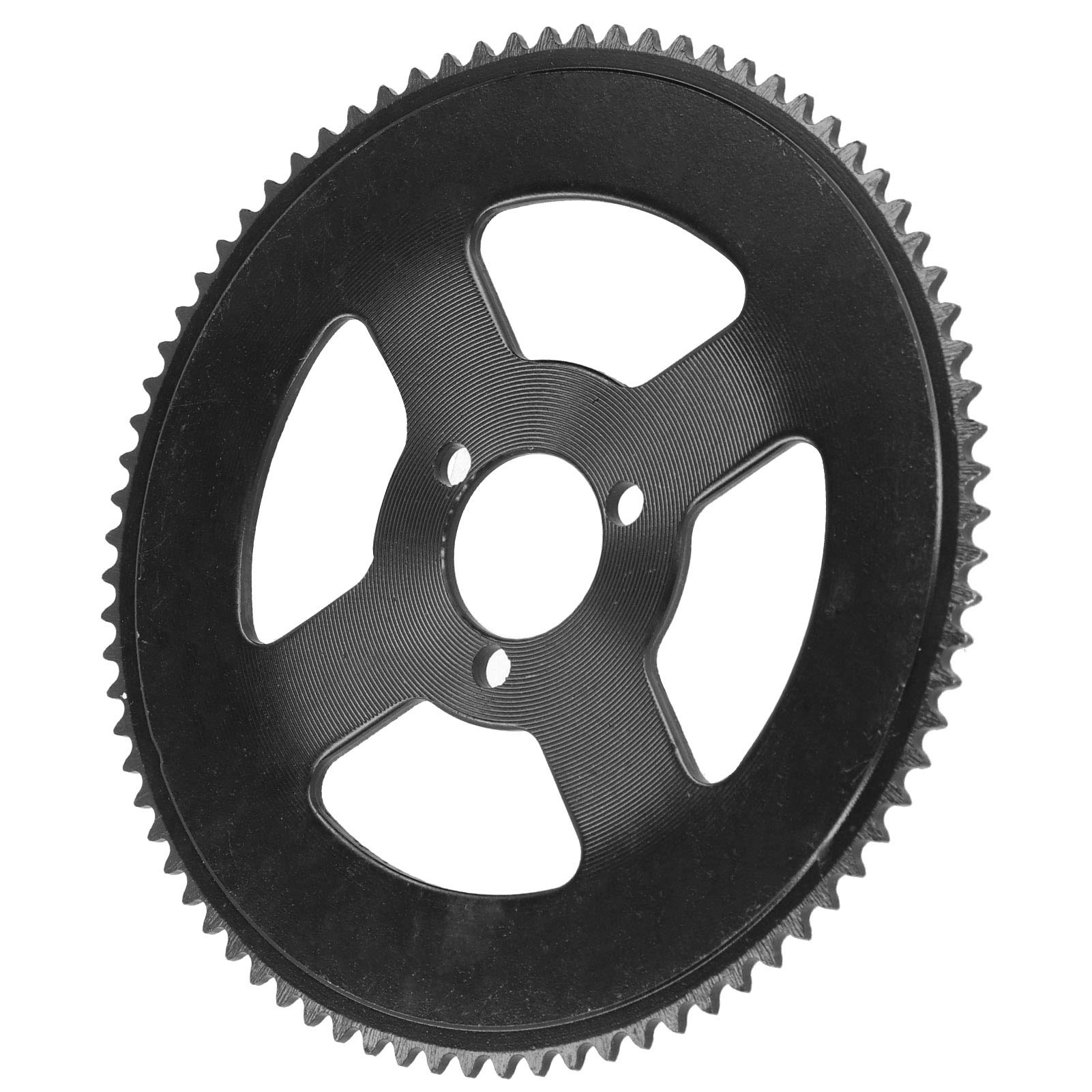 Electric Scooter Sprocket 25H Three Holes 80T Crankset Gear Plate Steel Crankset Inner Diameter 29mm Sprocket for Electric Scooter Black