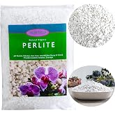 Natural Organic Perlite 5QT for Plants Potting Mix Indoor Outdoor Garden Soil Amendment for Enhanced Drainage, Seed Starter, Root Growth for Succulents, Cactus, Orchids, Money Trees, Vegetables