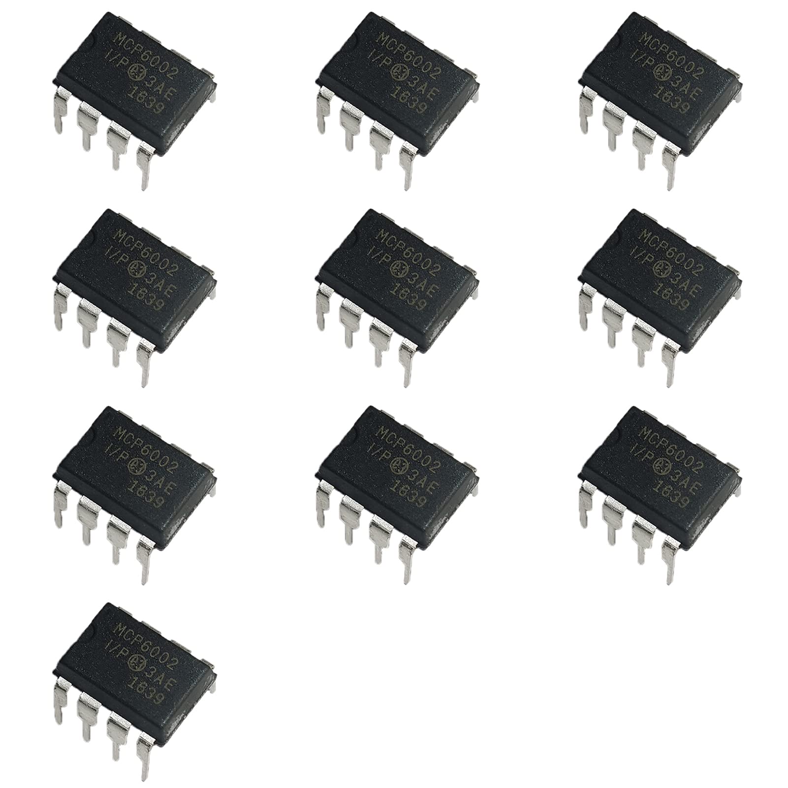 Photo 1 of Bridgold 10pcs MCP6002 6002 MCP Low Power Op Amp 1 MHz Bandwidth,DIP-8.