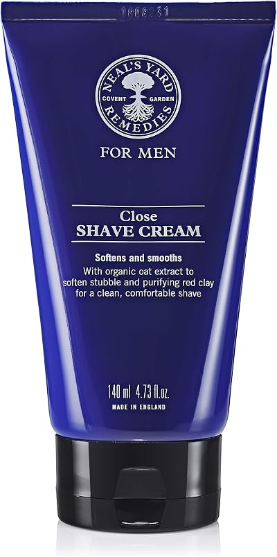 Neal's Yard Remedies Close Shave Cream, 140ml – Vegan & Cruelty-Free