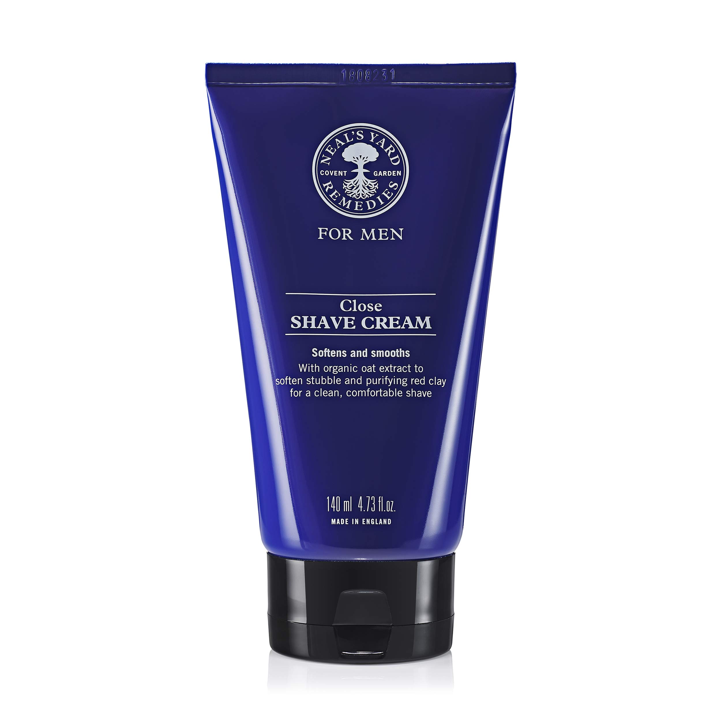 Neal's Yard Remedies Close Shave Cream, Softens & Smoothes Skin, Shaving Cream For Men, Vegan & Cruelty-Free, 140ml