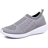 TIOSEBON Women's Athletic Walking Shoes Slip On Casual Mesh-Comfortable Tennis Workout Sneakers