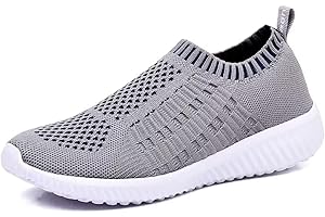 TIOSEBON Women's Athletic Walking Shoes Slip On Casual Mesh-Comfortable Tennis Workout Sneakers