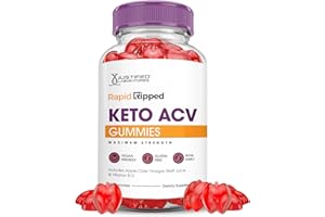 JUSTIFIED LABORATORIES Rapid Ripped Keto ACV Gummies Advanced Formula 1000MG Rapidripped Keto Gummies Apple Cider Vinegar Formulated with Pomegranate Beet Juice Powder B12 Vegan Non GMO 60 Gummys