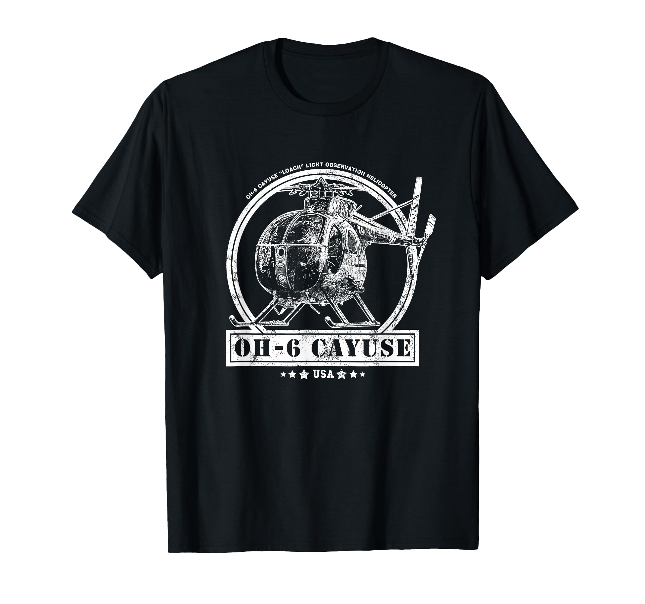 OH-6 "Loach" Cayuse Helicopter T-Shirt