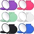 Jetec 18 Pieces Compact Mirrors Bulk Gifts Mini Vintage Travel Round Folding Mirrors Small Portable Pocket for Women Gifts Party Favors (Classic Colors)