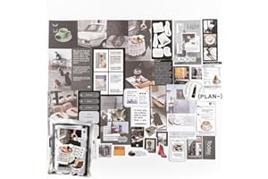 Alideco 200pcs Vintage Scrapbook Supplies Pack for Art Journaling Bullet Junk Journal Planners DIY Paper Stickers Craft Kits Notebook Collage Album Aesthetic Cottagecore Picture Frames (yehangxifei)