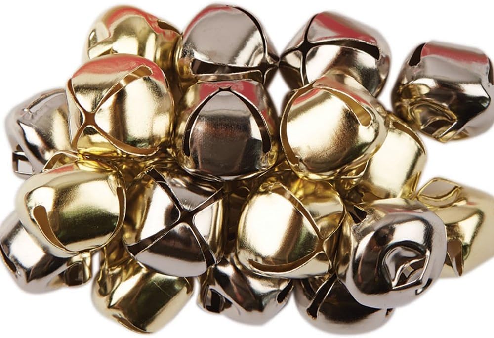 Sale 20 Silver & Gold Jingle Bells for Crafts 20mm Amazon.co.uk Kitchen & Home