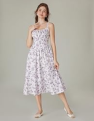 Floral Corset Dress for Women 2024 Ruched Bust
