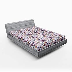Ambesonne Alice in Wonderland Fitted Sheet, Fantasy