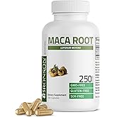 Bronson Maca Root Lepidium Meyenii Non-GMO, 250 Vegetarian Capsules