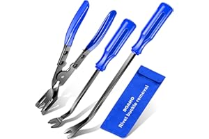 Doaho Car Clip Removal Tool, 3 Pcs Panel Clip Pliers Set Fastener Remover, Auto Retainer Clip Trim Rivet Removal Tool Kit