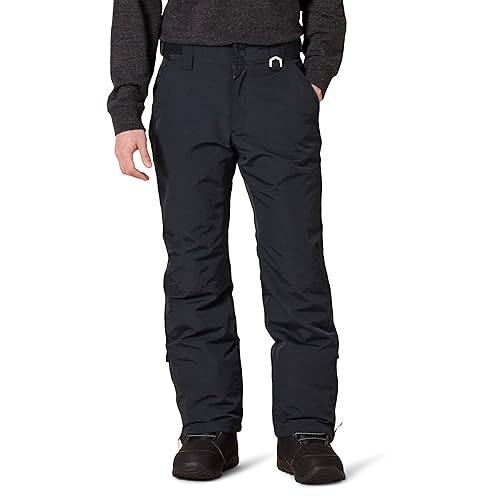 Amazon Essentials Men's Water-Resistant Insulated Snowboard Ski Snow Pant, Black, X-Small