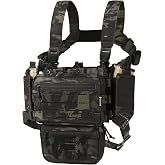 VOTAGOO Chest Rig-Tactical Chest Rig，Molle Modular Micro Fight Chest Rigs Adjustable&amp;Detachable with 5.56/7.62 Magazine Pouch