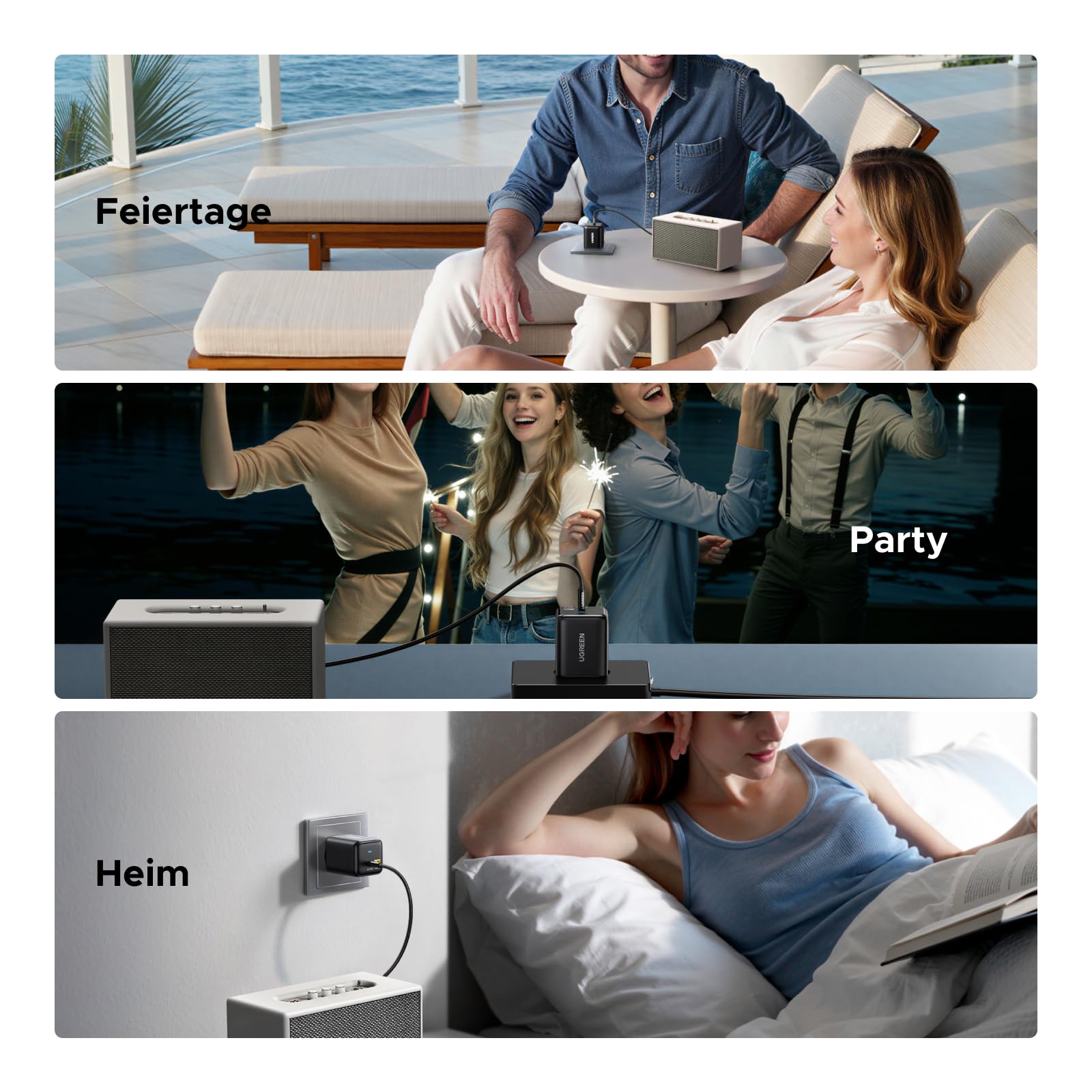 UGREEN Hi-Res Bluetooth 6.0 Adapter mit LDAC, Plug und Play Bluetooth Empfänger, 3,5 mm AUX Adapter für Stereoanlage, Verstärker und Lautsprecher, 10 m Reichweite mit geringer Latenz 8