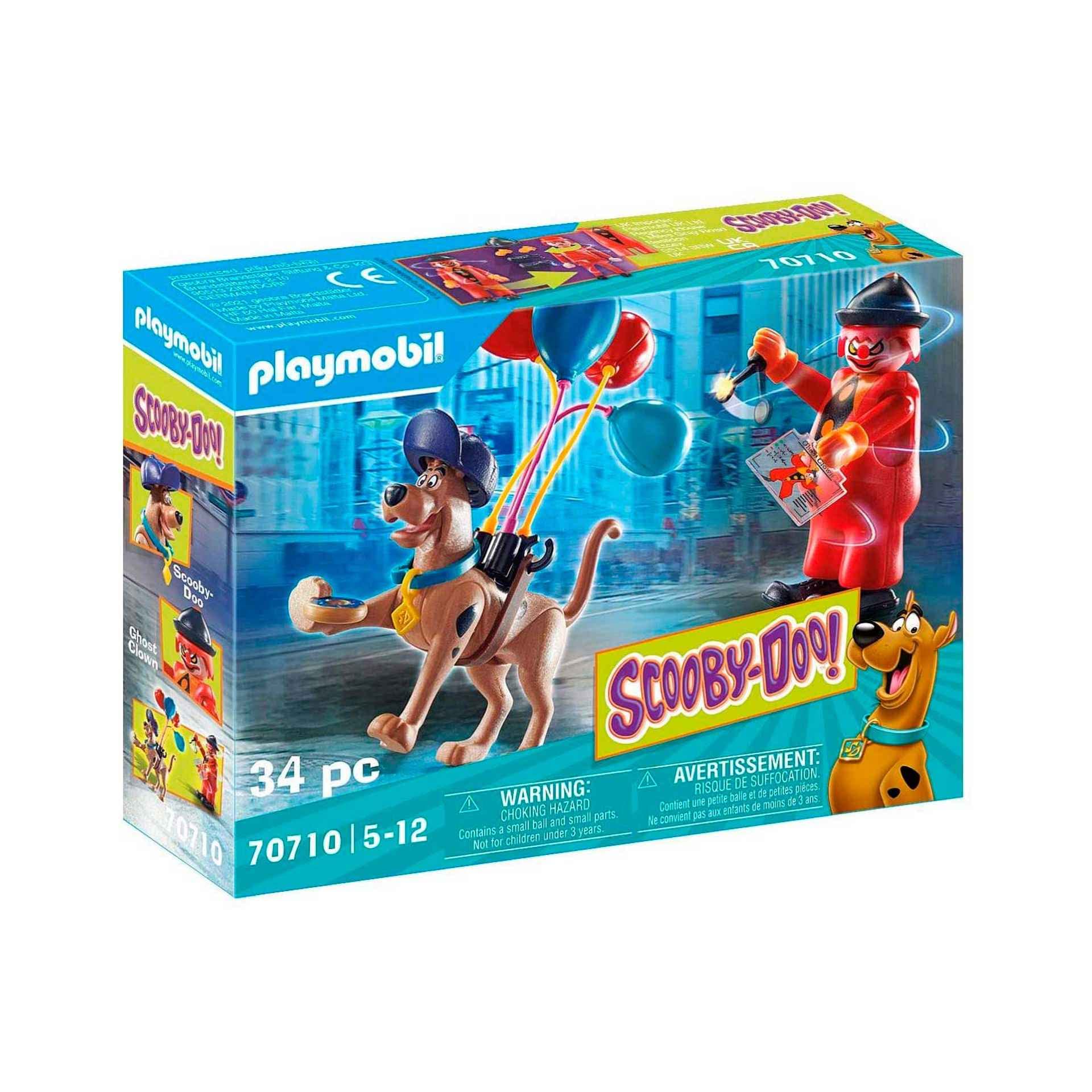 Playmobil SCOOBY-DOO! 70710 Adventure with Ghost Clown, for Children Ages 5+
