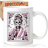 Witchy Skeleton Mom Coffee Mug - 11 oz Funny Gothic Gift for Tarot & Occult Lovers, Mothers Day Birthday Present for Witchy Women, Sisters, Best Friends - Unique Coffee Cup for Magic Practitioners -2