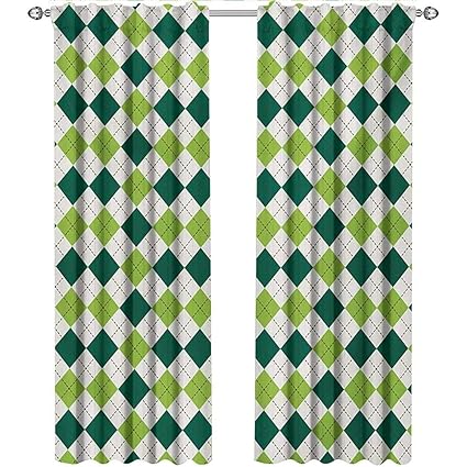 Amazon Com Shenglv Geometric Curtains X Pattern Classical
