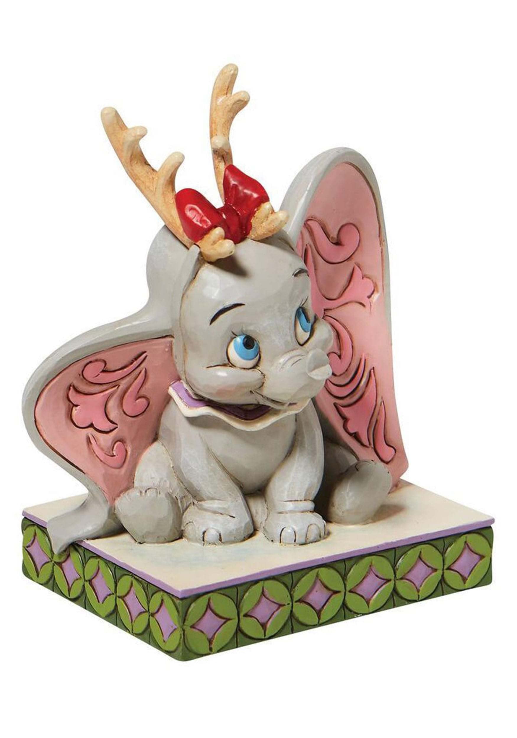 Disney Traditions Flying Dumbo As A Reindeer Figurine, Multicoloured, 10cm, 6008985