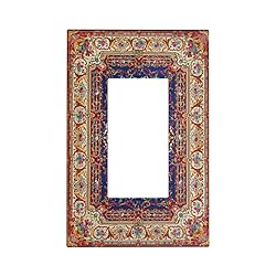 Spshian Vintage Bohemian Blue Red Floral Retro 1