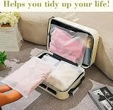 HCSSZ 24 Pcs Reusable Ziplock Bags 5 Sizes Travel Clothes Storage Waterproof view 8