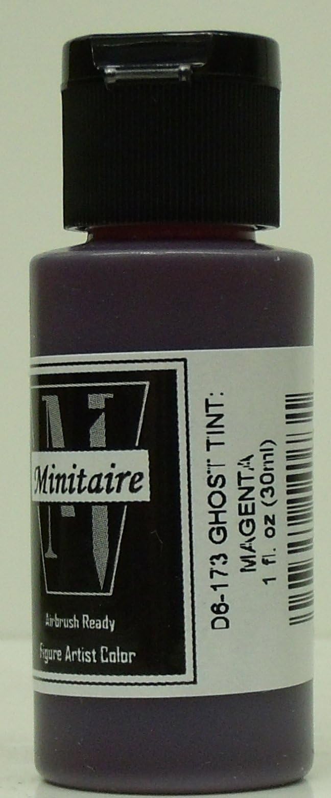 Badger Airbrush Minitaire airbrush paint GHOST TINT MAGENTA 1oz/60ml D6-173