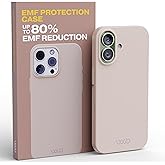 WAVEBLOCK EMF Protection Silicone iPhone Case Compatible with iPhone 17, Radiation Blocker, 5G Shield Reduction, Lightweight, USA Patented and Tested in FCC Lab, Stone