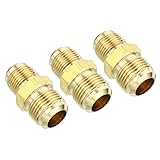 PATIKIL 1/2"Male x 5/8" Male Brass Flare Union
