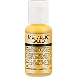 Chefmaster by US Cake Supply .7fl oz Metallic Gold Airbrush Food Coloring