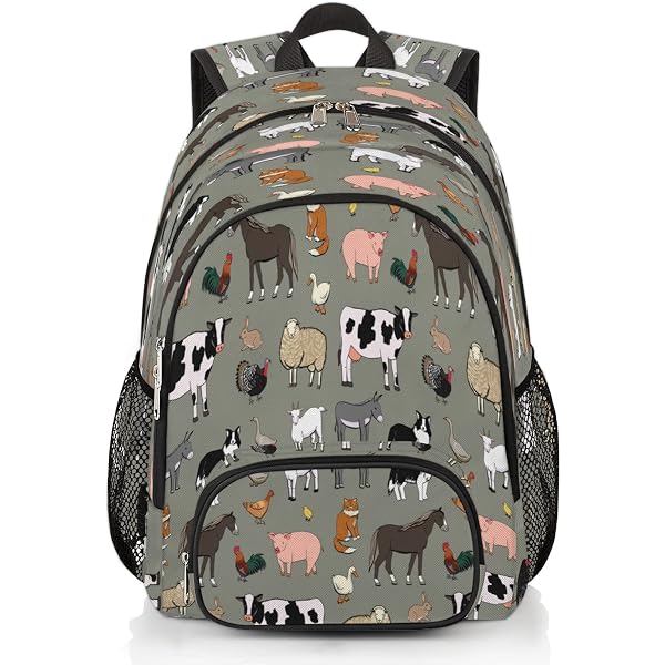 Sac à Dos Scolaire Pour Filles 8-12 Ans - Design Gothique Rouge Noir - 48x37x7 Cm - Imperméable - Pour Ordinateur 17,7 Pouces