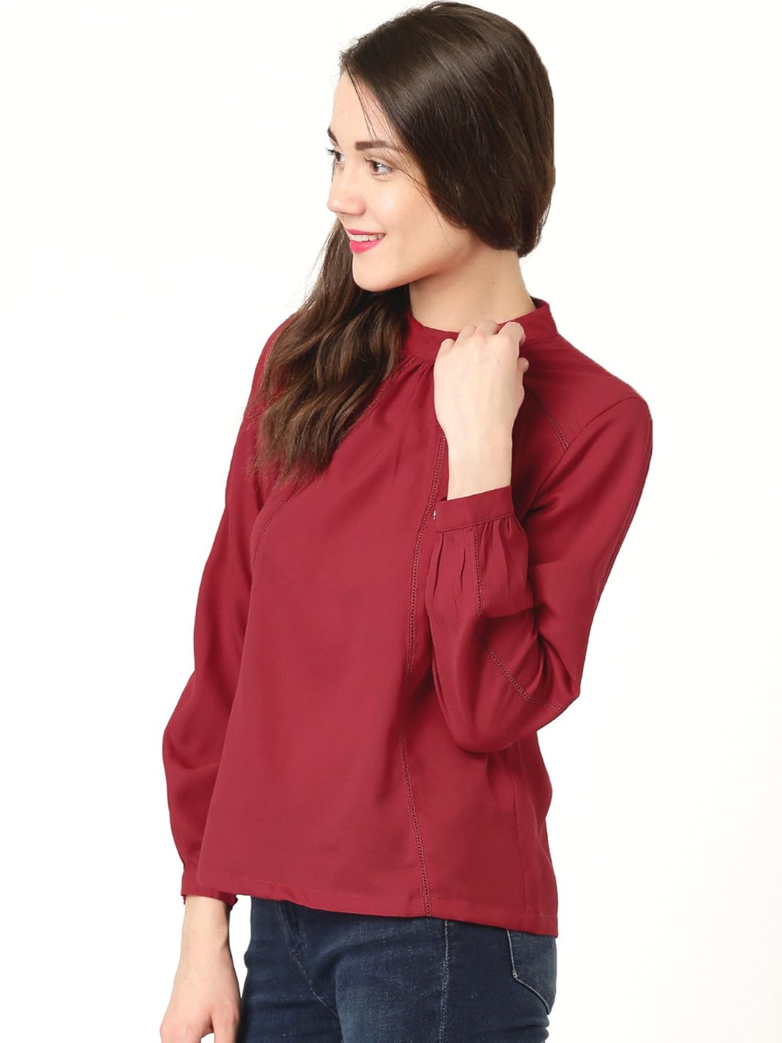 marie claire women's top (mc10215--xl, off-white, x-large)