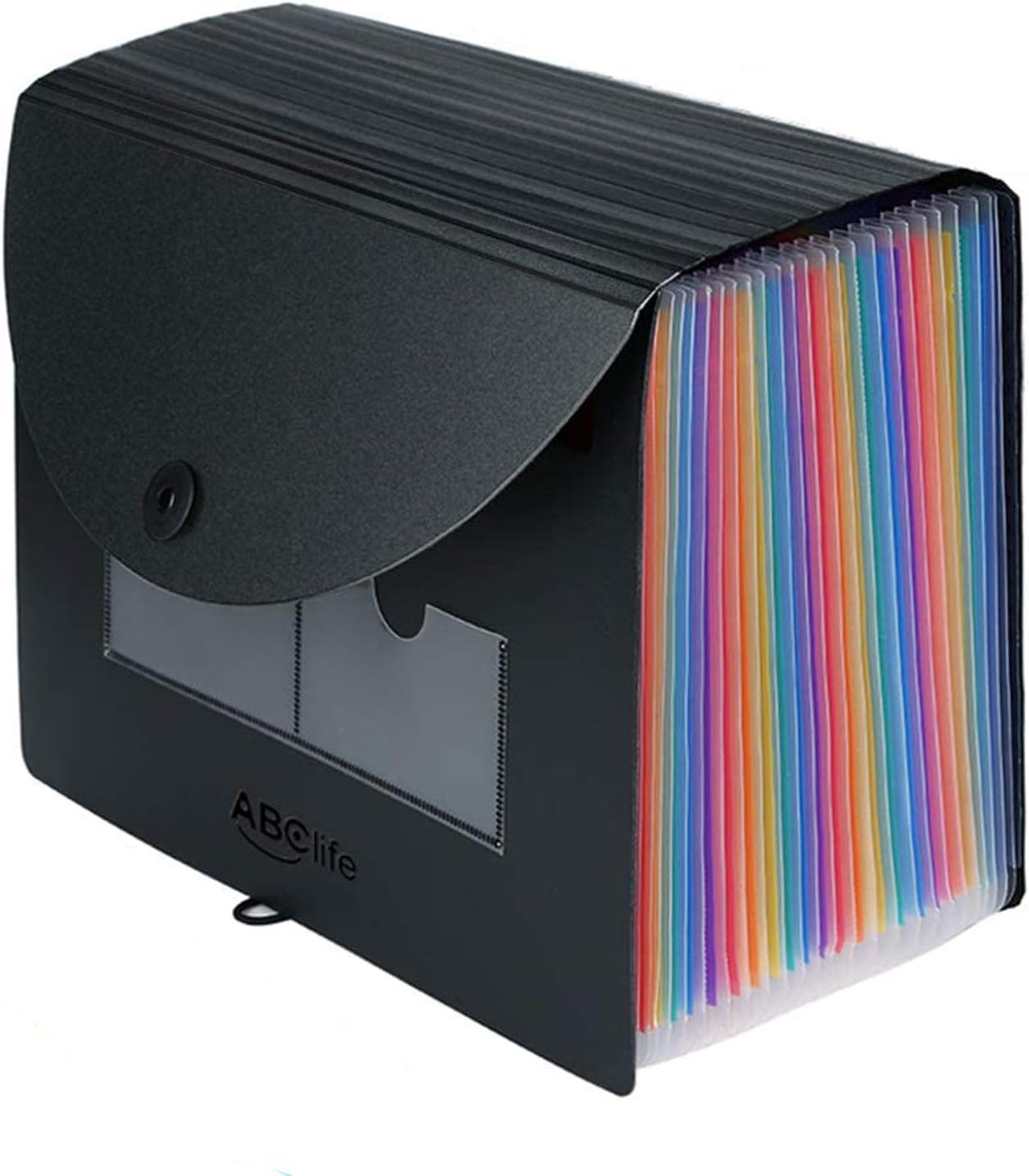 24 Pockets Expanding File Folder/Accordian File Organizer with Expandable Cover/Portable A4 Letter Size File Box, High Capacity Plastic Colored Paper Document Receipt Organizer Filing Folder Organizer : Office Products