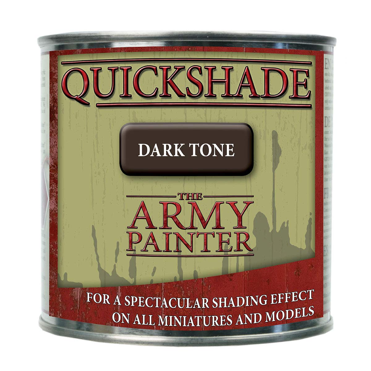 The Army Painter Quickshade Dip Dark Tone, for Quickly Dipping and Shading Entire Wargaming Armies, Oil Wash for Miniature Figures, for Tabletop Roleplaying or Wargames, 250 ml
