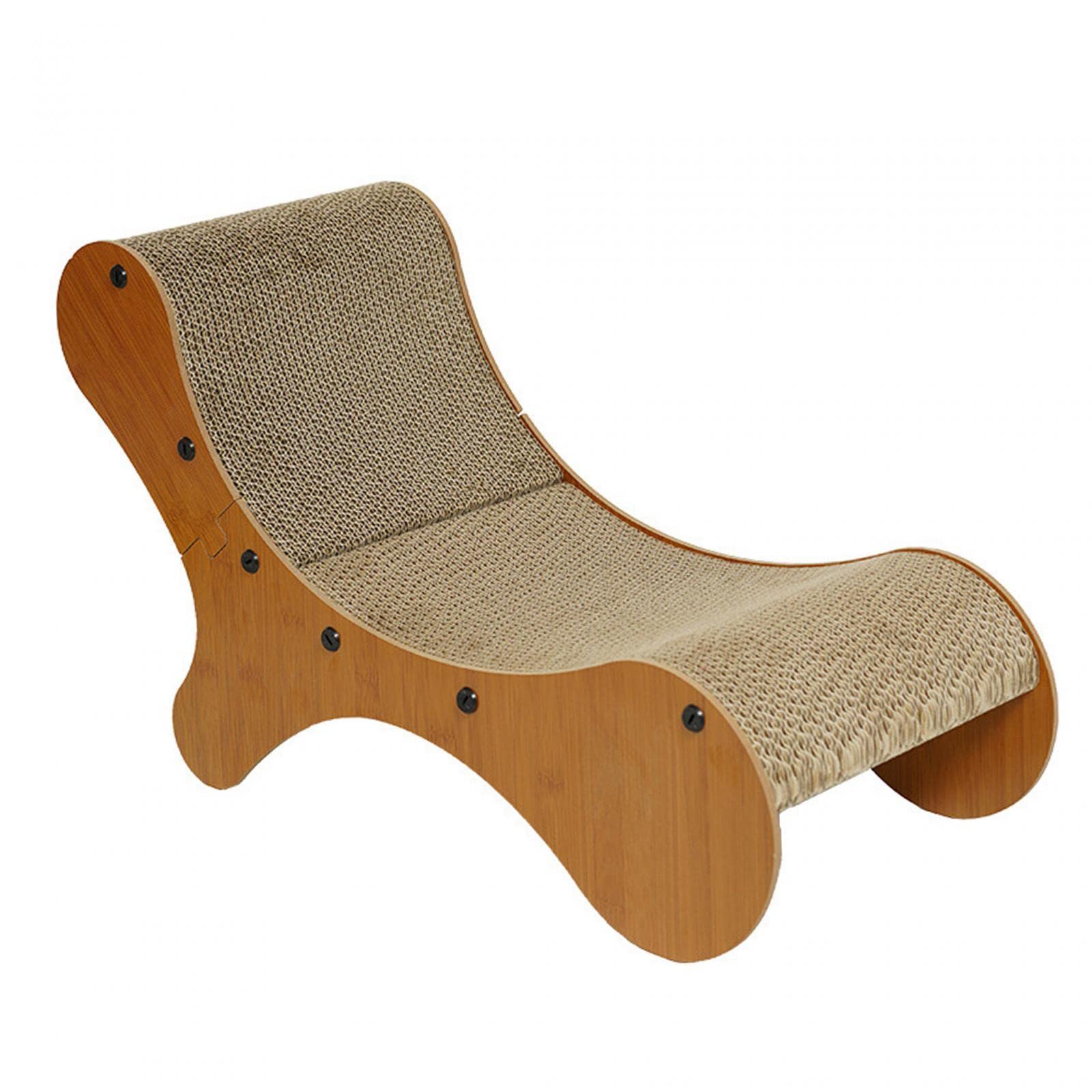 JISADER Cat Scratching Post Lounger Pet cushion House lounge Bed Sturdy Cat Scratching Board for Sleeping Rest Grind Indoor Cats Playing