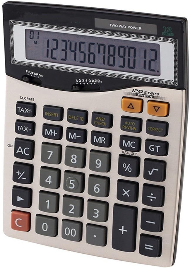 WWDDVH Solar Calculator/Dual Power Calculator /16 Digit Digit Display Calculator